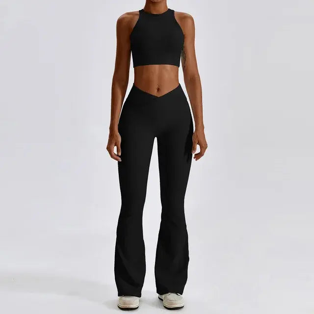 Women's Athletic Workout Set – Stylish Gym Clothes for Training & Fitness