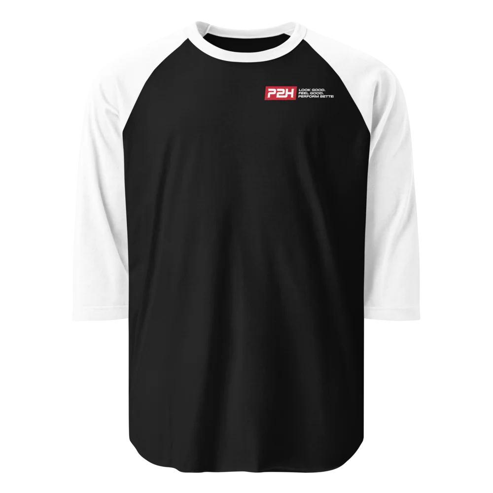 Unisex 3/4 Sleeve Raglan Shirt – Tultex 245 | Prime Peak Haven Gym Tee