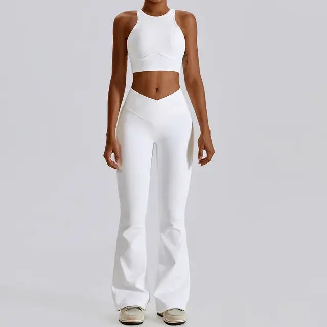Women's Athletic Workout Set – Stylish Gym Clothes for Training & Fitness