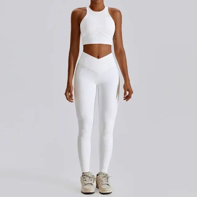 Women's Athletic Workout Set – Stylish Gym Clothes for Training & Fitness